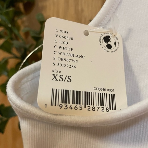 NWT Free People Hayley Brami Racerback Tank Top White XS/S - Picture 5 of 10